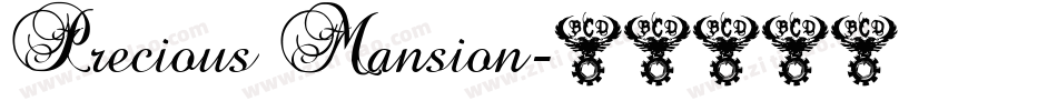 Precious Mansion字体转换